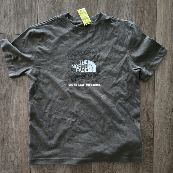 The North Face Kids Dark Green Graphic Tee - Picture 1 of 3
